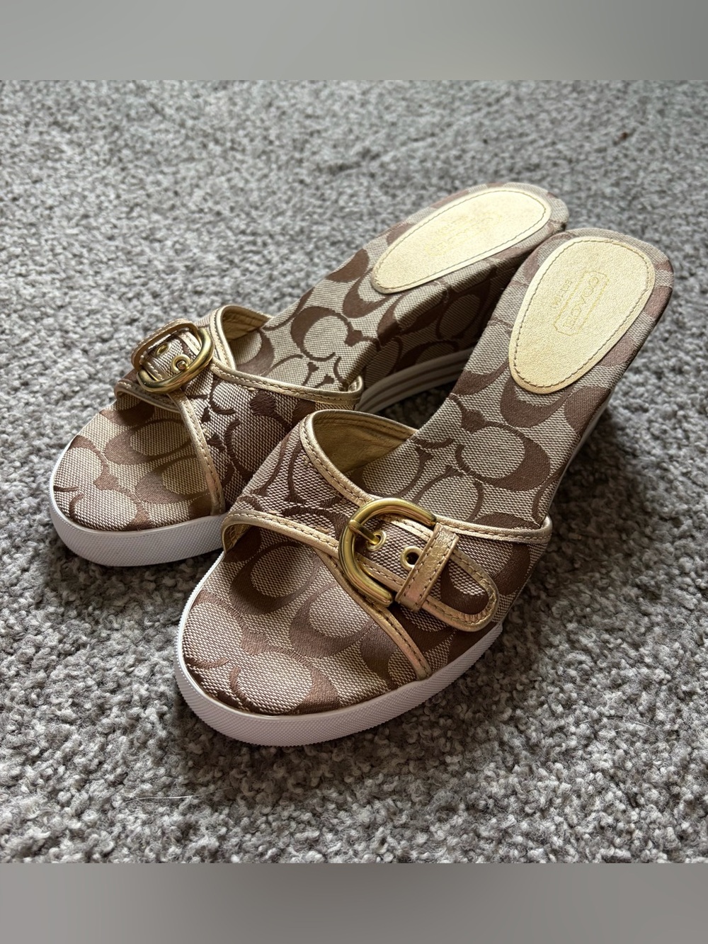 Vintage Y2K coach perry wedges